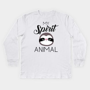 My Spirit Animal Kids Long Sleeve T-Shirt